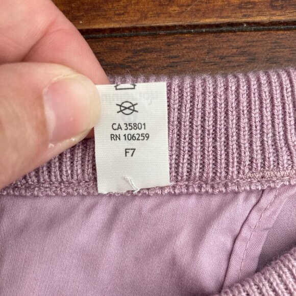 Lululemon Sweater Womens 6 Purple Cashmere Blend Open Back Still At Ease Yoga - Picture 6 of 9
